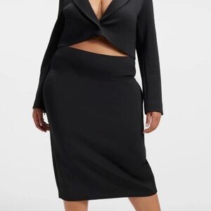 Plus size Scuba Skinny skirt